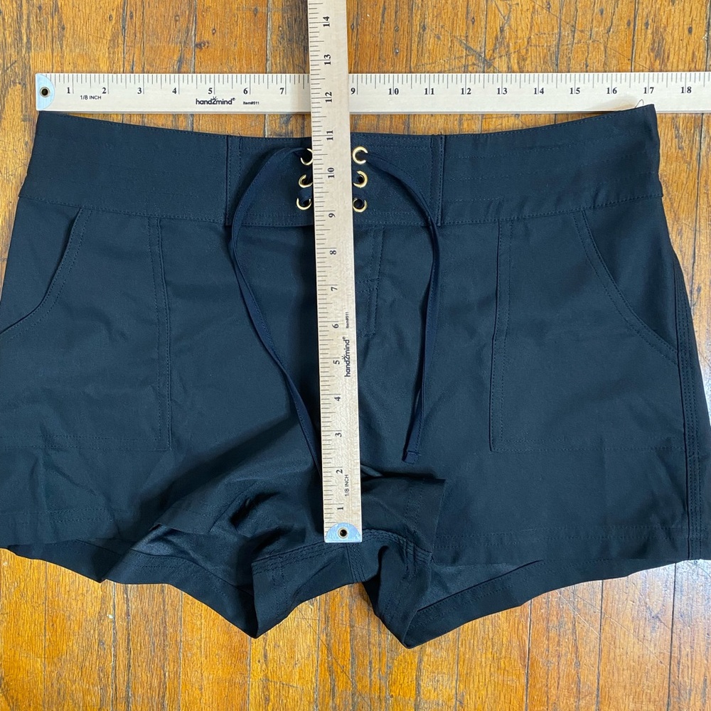 La Blanca All Aboard 2.5" Board Shorts Black Women’s Size M Surf Beach - Picture 7 of 9